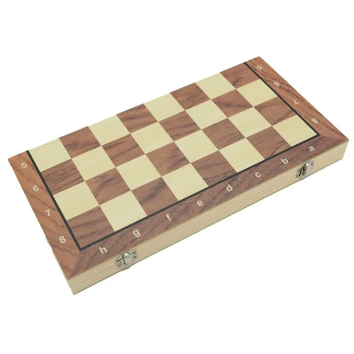 Solid Wooden Magnetic Foldable International Chess Set — Educational Game