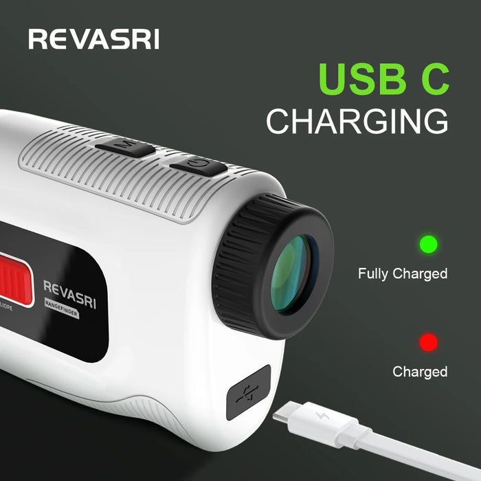 Golf Laser Rangefinder — Slope Compensation, Flag‑Lock & Vibration, 6× Magnification
