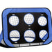 4‑Mode Pop‑Up Football Goal — Foldable Indoor/Outdoor Practice Net (Blue)
