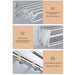 Wall-Mounted Foldaway Clothes Drying Rack - Expandable Stainless Steel