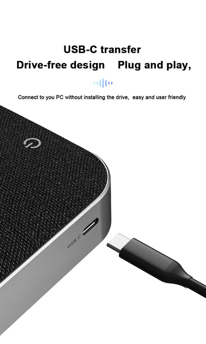 4x Omnidirectional Microphones Wireless Conference Speakerphone — USB & Bluetooth for PC/Laptop