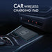 15W Qi Wireless Car Charger Pad with USB — QC3.0 Input, Compatible with iPhone 11–16 & Qi Devices