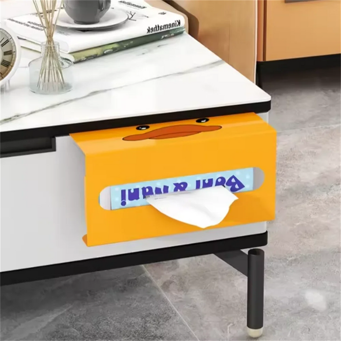 No‑Punch Carbon Steel Kitchen Paper Towel Holder — Cabinet, Drawer or Wall