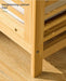 Adjustable Bamboo Laundry Hamper & Bathroom Rack with Pull-Out Shelves