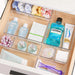 25pc Clear Drawer Organiser Set – PS Plastic Dividers & Storage Bins for Desk, Dresser, Makeup
