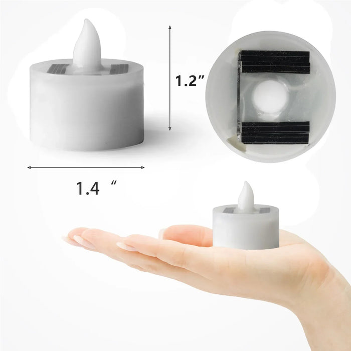 Solar LED Flameless Candle — Waterproof Outdoor Night Light for Parties