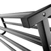 Double Rail Standing Clothes Rack with Mesh & Bottom Shelves — White or Black