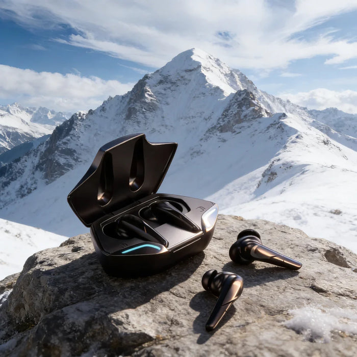 TWS Bluetooth 5.3 Gaming Earbuds – Low Latency Stereo with ANC & Mic