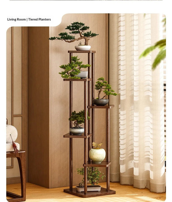 Multi-tier Step Plant Stand – 4- or 5-tier Plastic Pot Rack