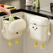 Cream-Coloured Wall-Mounted Kitchen Bin with Lid — 9L / 12L DIY