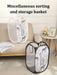 Polyester Mesh Laundry & Storage Basket 30 x 30 x 48 cm – White or Black
