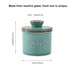 Kiln-turned Ceramic Butter Dish with Lid — Round Countertop Storage
