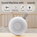 Portable White Noise Machine for Babies — 15 Soothing Sounds & Smart Night Light, USB Rechargeable