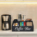 Wooden Coffee Bar Storage Basket – Rustic Farmhouse Counter Organiser