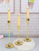 3-Piece European-Style Metal Candlestick Set – Wedding & Table Holders