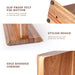 Acacia Wood Magnetic Knife Block – Kitchen Knife Holder with Strong Magnets