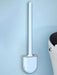 Wall-hanging Long-handle Toilet Brush with Silicone Head, 36×9×4 cm