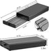 40-Capsule Metal Coffee Pod Drawer — Countertop Storage for Home & Office