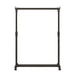 Telescopic Heavy-Duty Metal Clothes Rack on Wheels — Adjustable Garment & Drying Rack