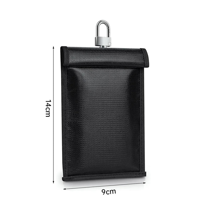 Car Key Signal Shielding Pouch — Waterproof & Fireproof RFID Faraday Bag