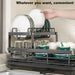 Adjustable Double-Layer Dish & Bowl Drainer – Space-saving Kitchen Rack