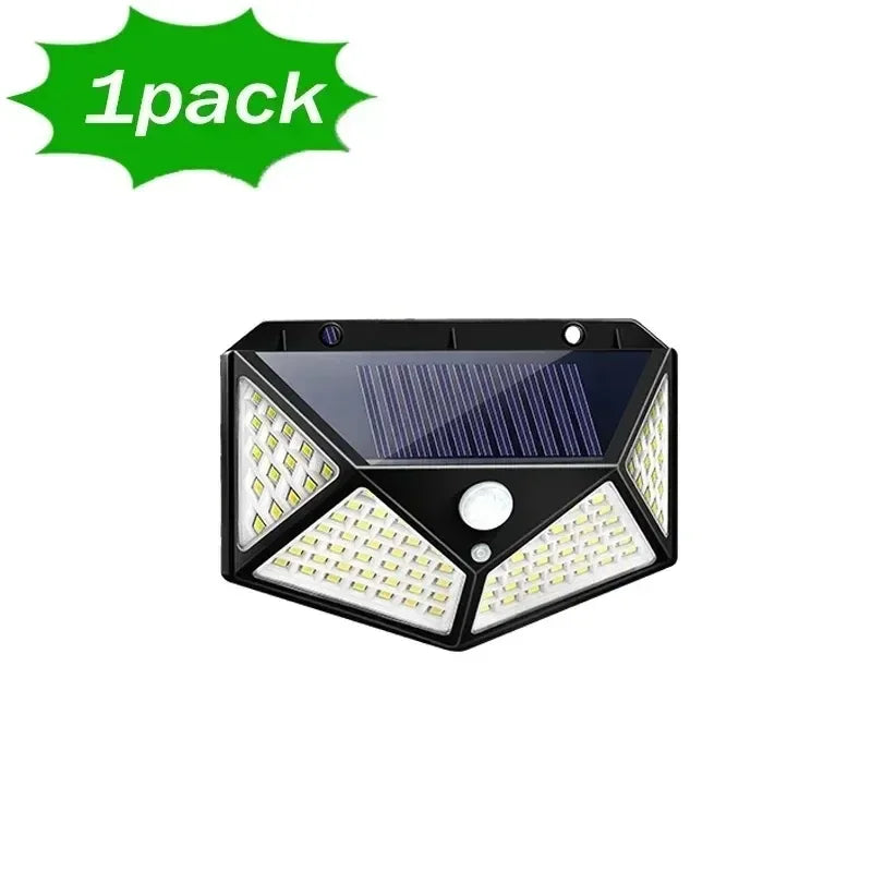 Luz LED Solar - Foco Multifuncional Alimentado por Luz Solar, Impermeable, con Sensor de Movimiento - Ideal para Decoración de Jardín Exterior