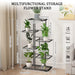 Iron Plant Stand – 4/5/6-Tier Flowerpot Organiser, Black or White