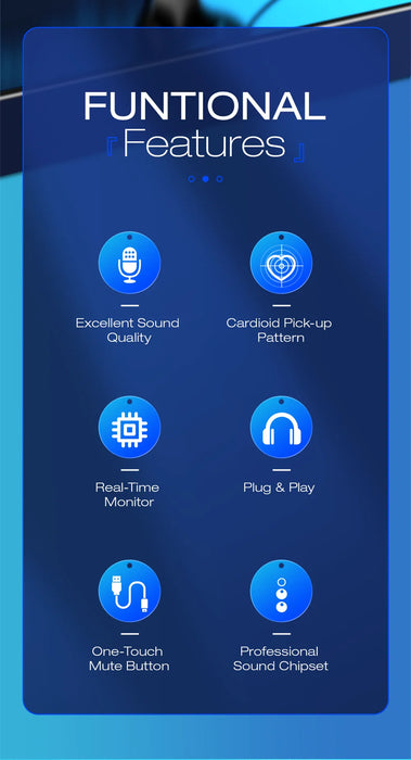 USB Condenser Microphone for PC & Mac — Gaming, Streaming and Podcasting with Headphone Monitor