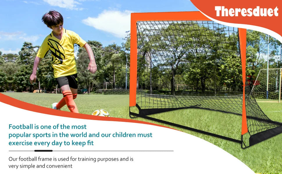Pop-up Football Goal for Garden — Portable Kids Soccer Net for Training & Backyard Play