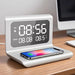15W Qi Wireless Charger Stand with Alarm Clock & Thermometer (USB-C)