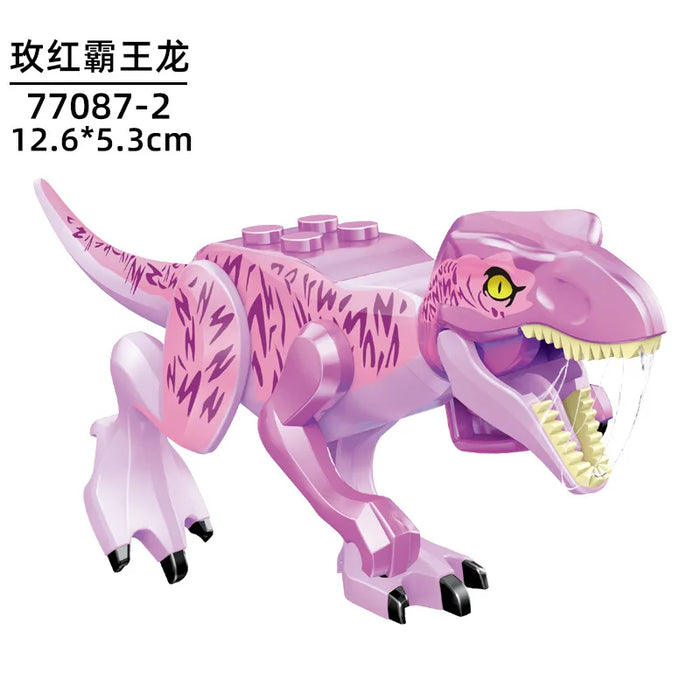 Tyrannosaurus Rex Building Block Figure — Jurassic Dinosaur Brick Toy (LEGO-compatible, 1pc)