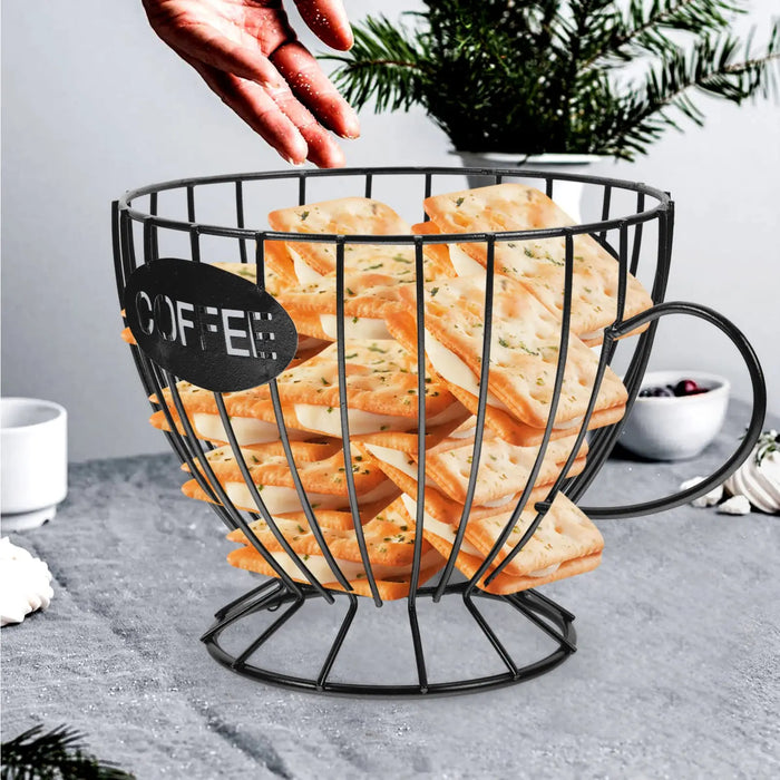 Metal Coffee Capsule Holder – Large Capacity Pod Organizer for Kitchen, Café & Bar
