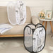 Polyester Mesh Laundry & Storage Basket 30 x 30 x 48 cm – White or Black