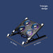 Foldable Laptop Cooling Pad — 2 or 4 Fans, RGB, 7 Heights for 11–17.3-inch Laptops