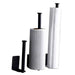 No‑Punch Stainless Steel Paper Towel Holder — Adhesive Kitchen Roll & Wrap Rack