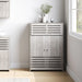 Modern Wooden Freestanding Bathroom Cabinet - Grey Oak, 60 x 30 x 85cm