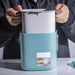 2-Tier 4L Plastic Kitchen Waste Bin with Handle, Compost Drainer & Inner Tank