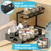 2-Tier Pull-Out Under-Sink Storage Rack – Sliding Cupboard Organiser