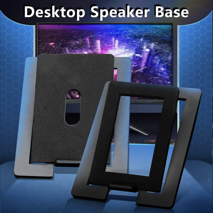 Desktop Speaker Stand — Carbon steel with shock-absorbing base