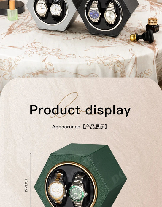 Type-C Mini Single Motor Watch Winder with Adjustable Rotation Modes