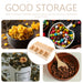 Four-Compartment Unfinished High-Grade Wood Tea & Keepsake Box