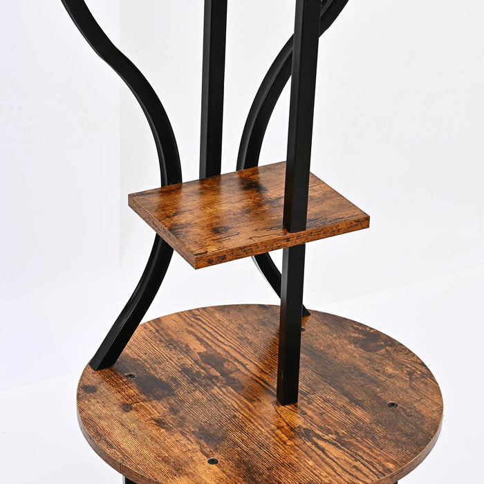 145cm Tall 7-Tier Corner Metal Plant Stand – Indoor & Outdoor Flower Rack