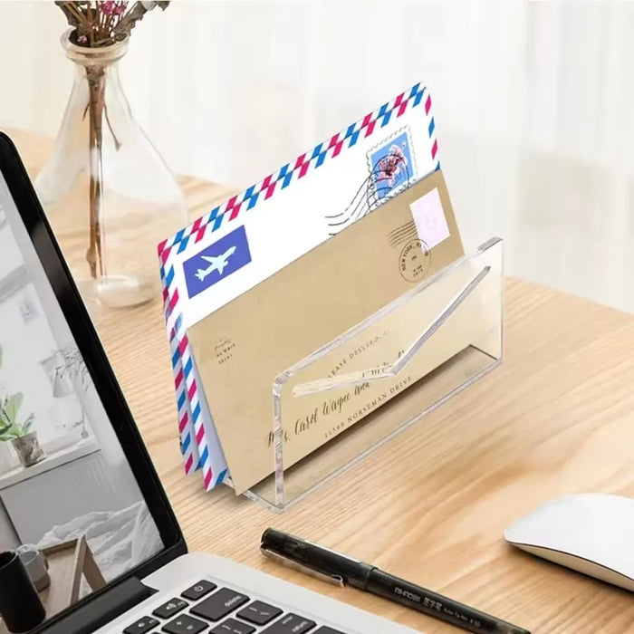 Acrylic Mail Organiser | Clear Desktop Letter & File Holder