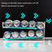 2-Tier Automatic Roll-Down Fridge Drink Dispenser — Clear Stackable Can Organiser