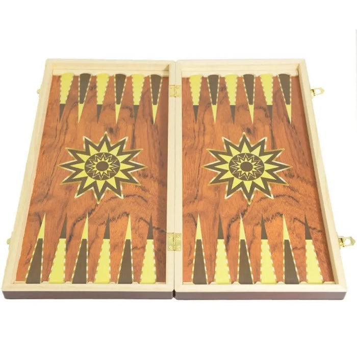 Folding Wooden Board Game — Chess, Checkers & Backgammon (29/39/49 cm)