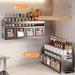 No-drill Wall-mounted Metal Spice Rack — Rust-resistant Kitchen Organizer