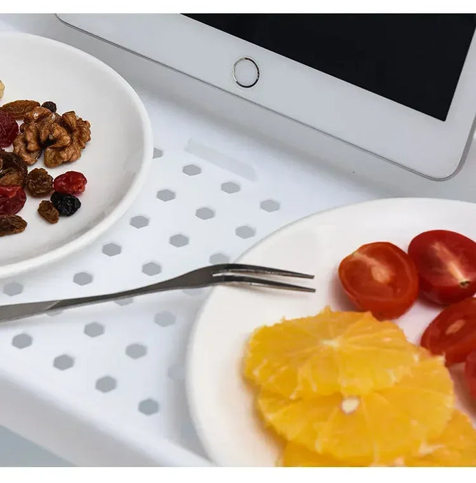 Extendable Bathtub Shelf Tray – Plastic Bath Rack for Towels & Books (White/Black)