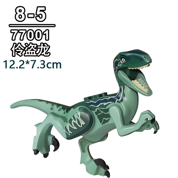 Tyrannosaurus Rex Building Block Figure — Jurassic Dinosaur Brick Toy (LEGO-compatible, 1pc)