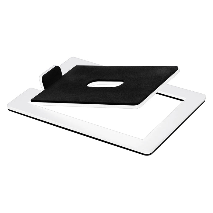 Desktop Speaker Stand (Single) — Carbon Steel Base for Laptop & Desktop Speakers, Shock-Absorbing
