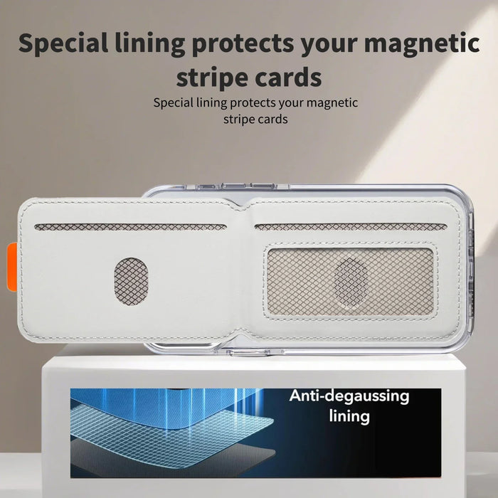 MagSafe Magnetic Card Holder in Artificial Leather for iPhone 13–17